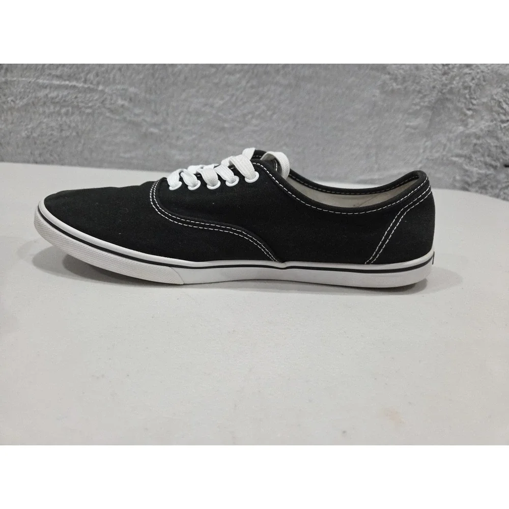 Vans Mens Era 721356 Black Casual Thin Sole Shoes Sneakers Size M 9 W 10.5